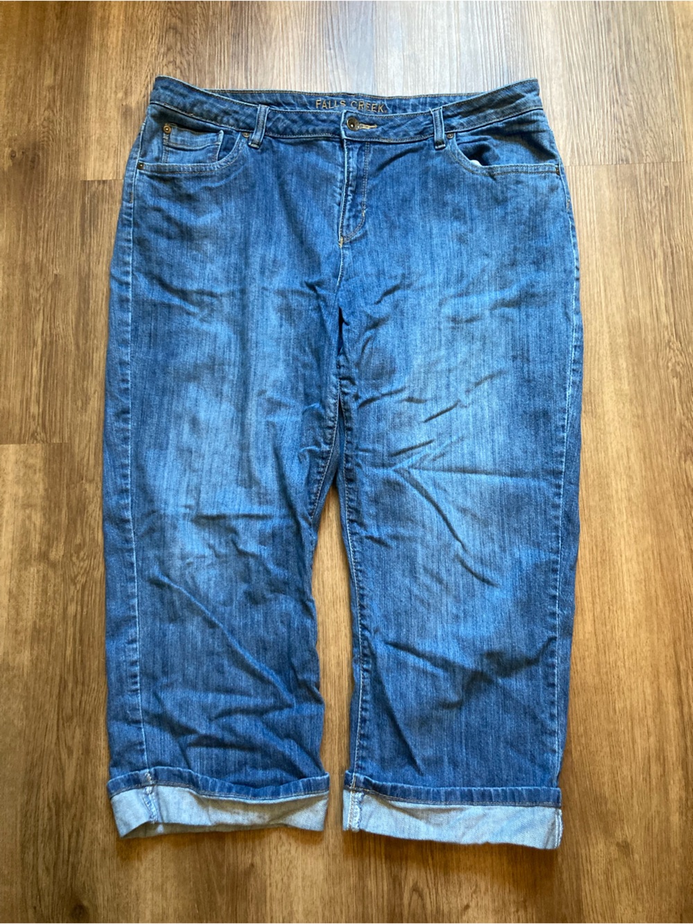Falls Creek Blue Denim Capris 16